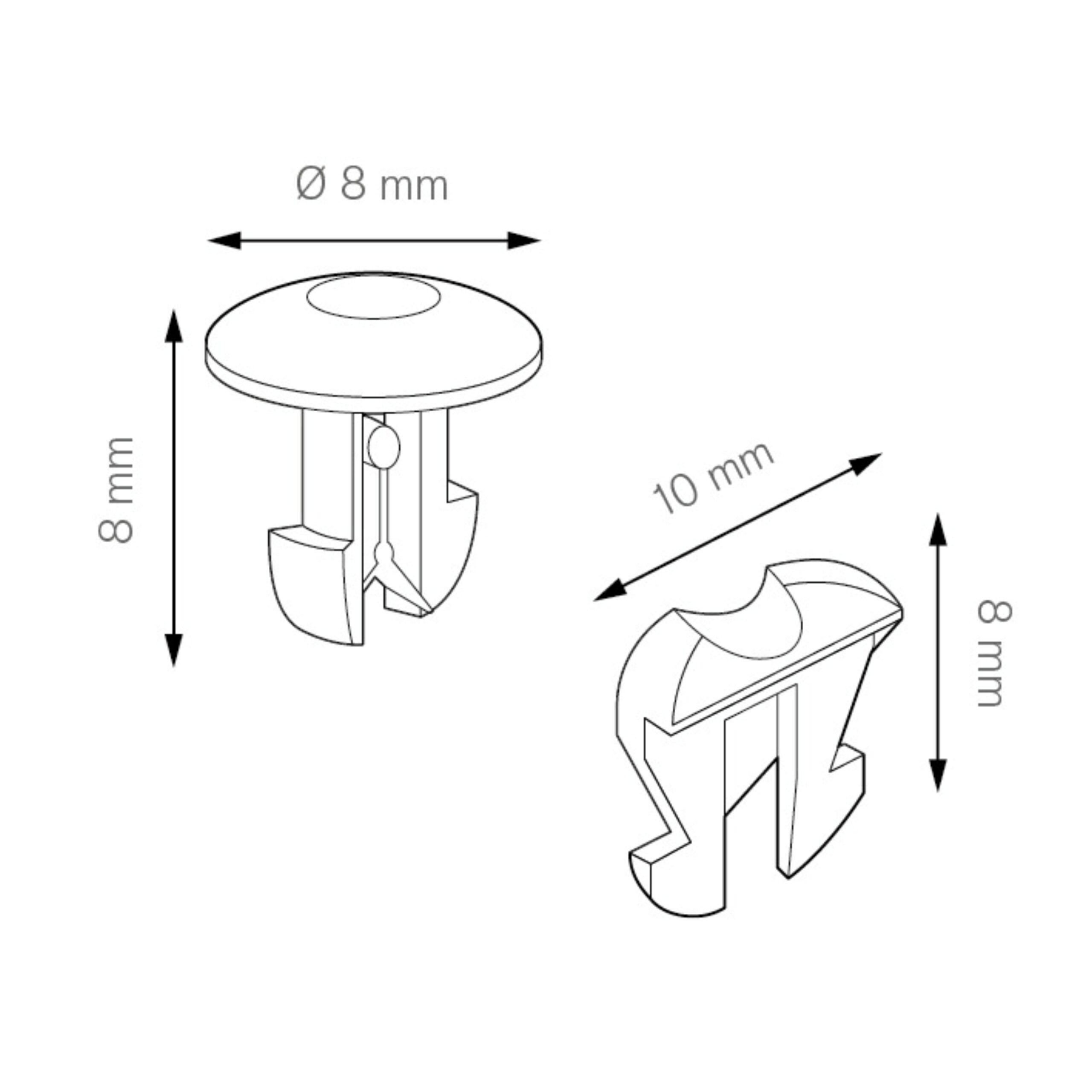 KIT FERMATARGA IN PLASTICA RESISTENTE - immagine 2